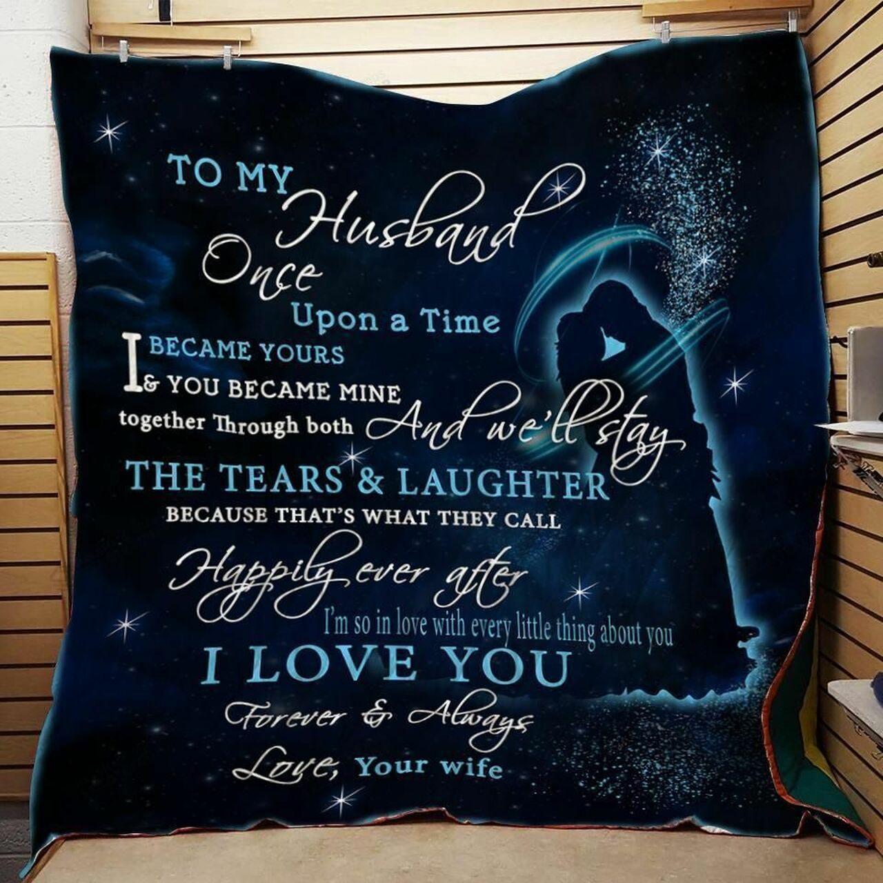 onalized To Myband From Wife Once Upon A Time Quilt Blanket Greattomized G For Birthday C Thgiving Wedding Valent Day