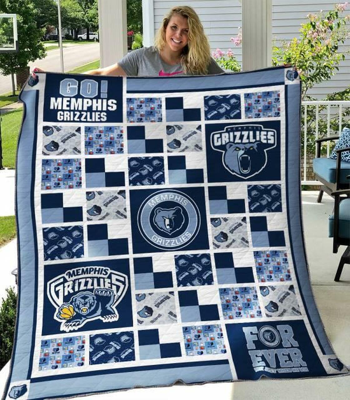 Mem Grizz Quilt Blanket B200627 Quilt