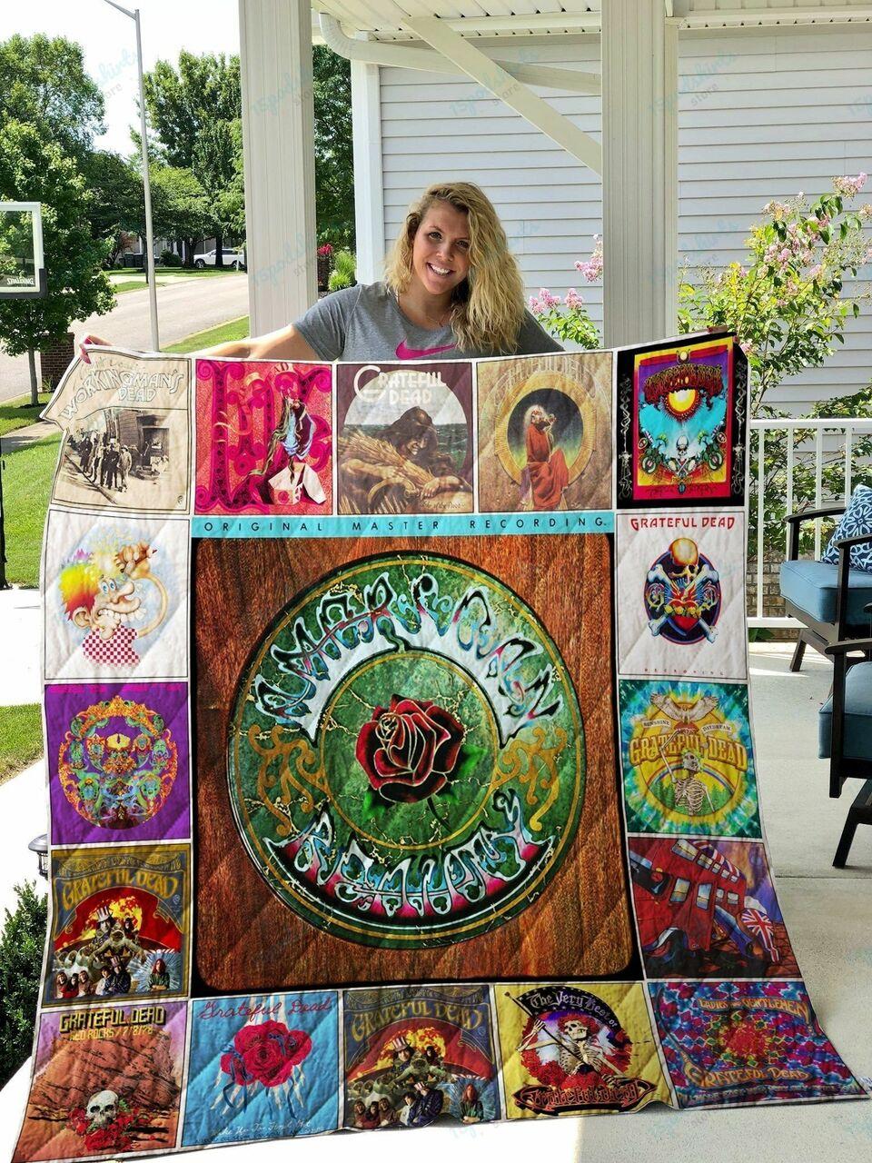 Grateful Dead Quilt Blanket 0816