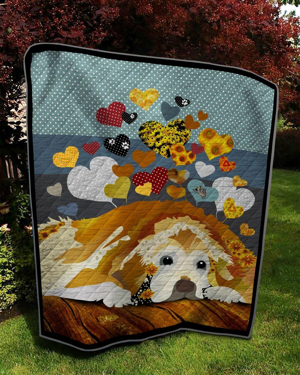 Golden Retriever Td21110654 Quilt Blanket