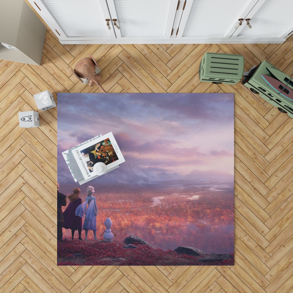 Frozen 2 Movie Annaelsakristoffolafbedroom Living Room Floor Carpet Rug