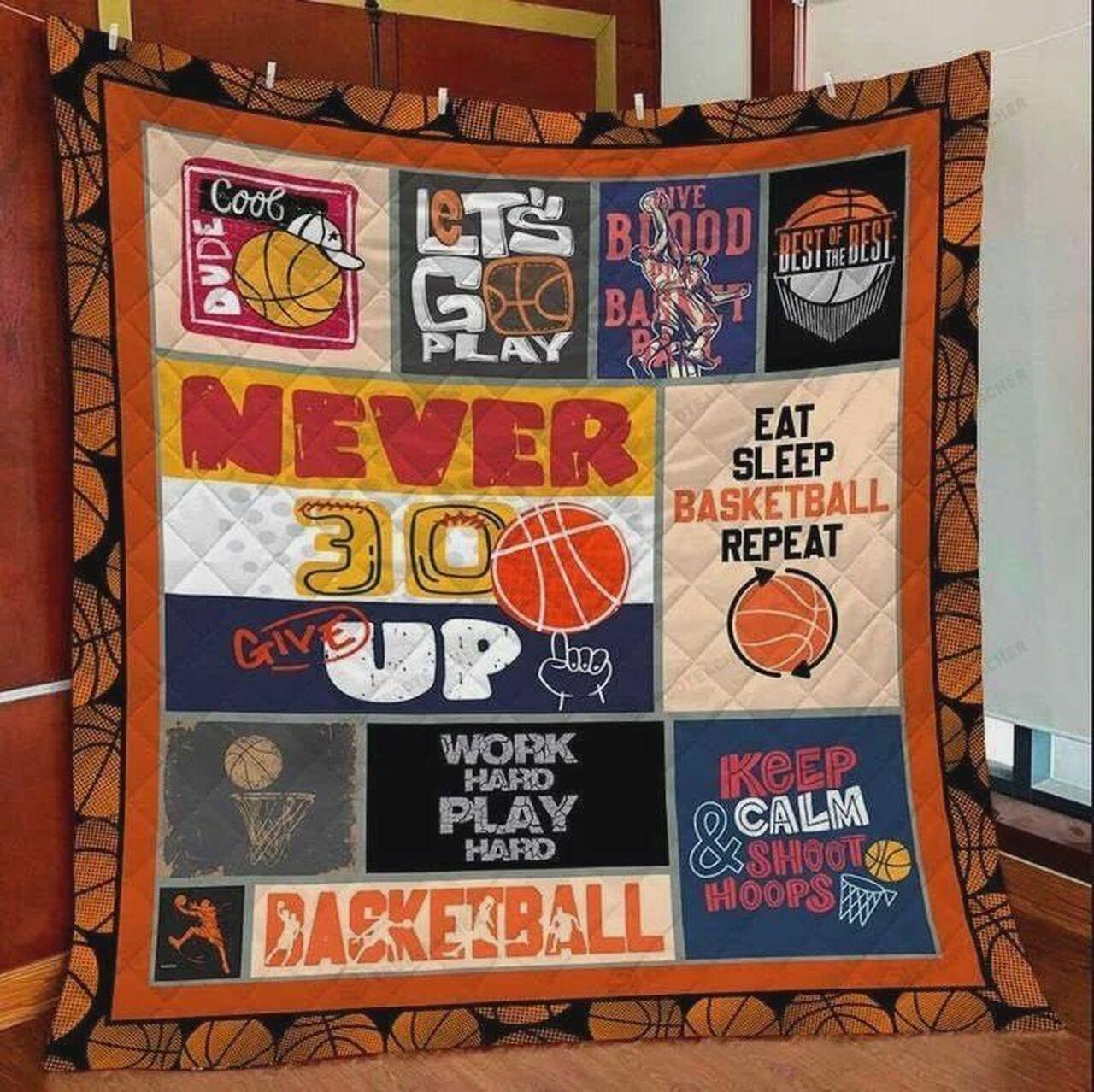 Basketball Keep Calm Ahoot H Quilt Blanket Greattomized Blanket G For Birthday C Thgiving