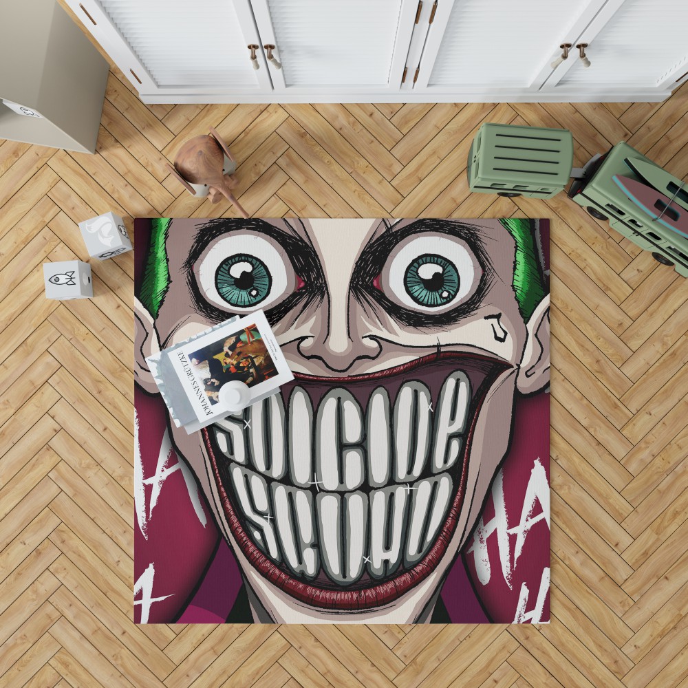 Suicide Squad Movie Dc Comics Joker Bedroom Living Room Floor Carpet Rug
