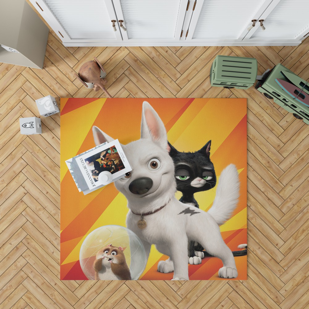 Bolt Movie Kids Bedroom Living Room Floor Carpet Rug