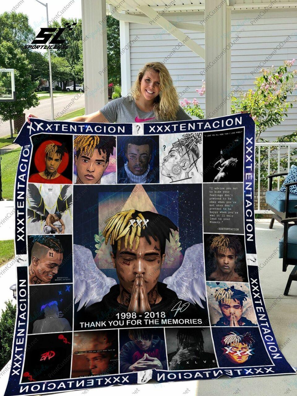 H Xxxtentacion Quilt Blanket 17