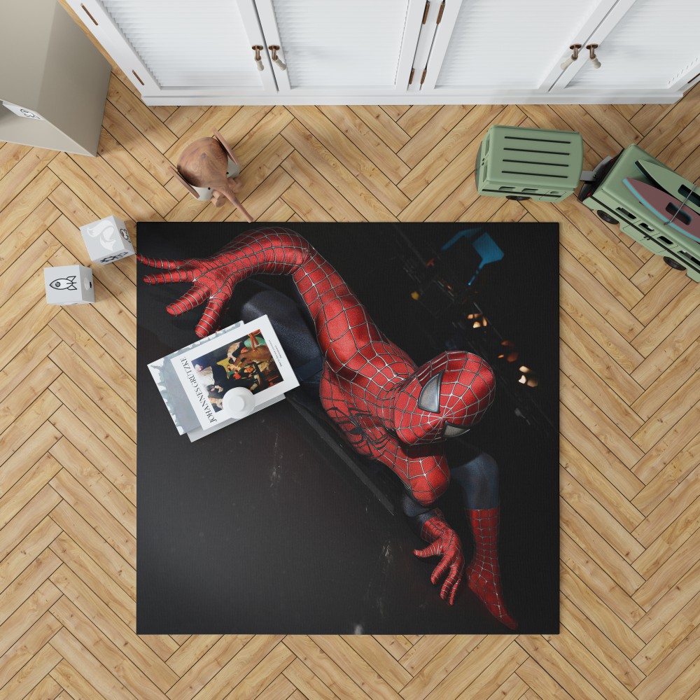 Spider-Man Moviemarvel Teen Super Hero Bedroom Living Room Floor Carpet Rug