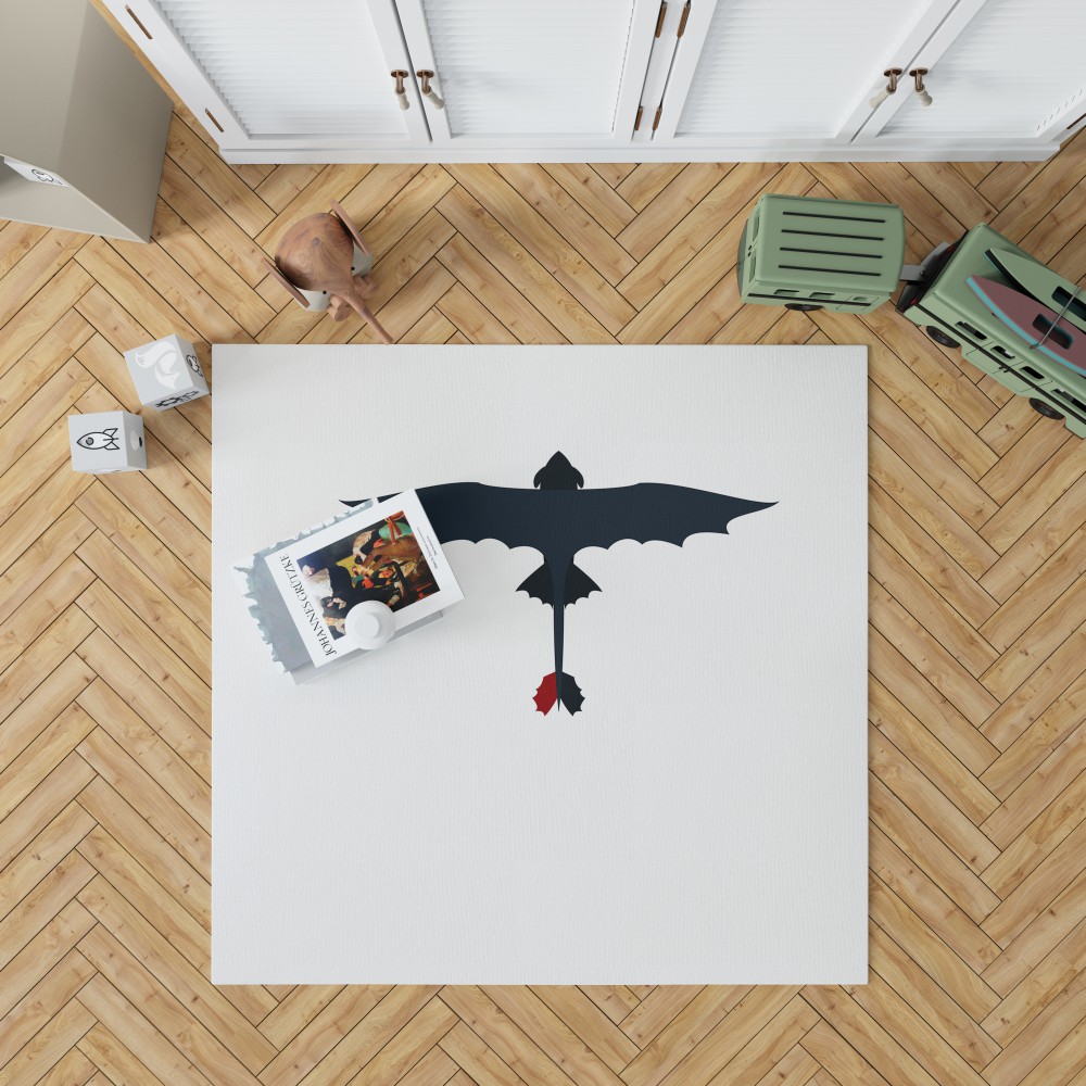 How To Train Your Dragon Movie Toothless Bedroom Living Room Floor Carpet Rug