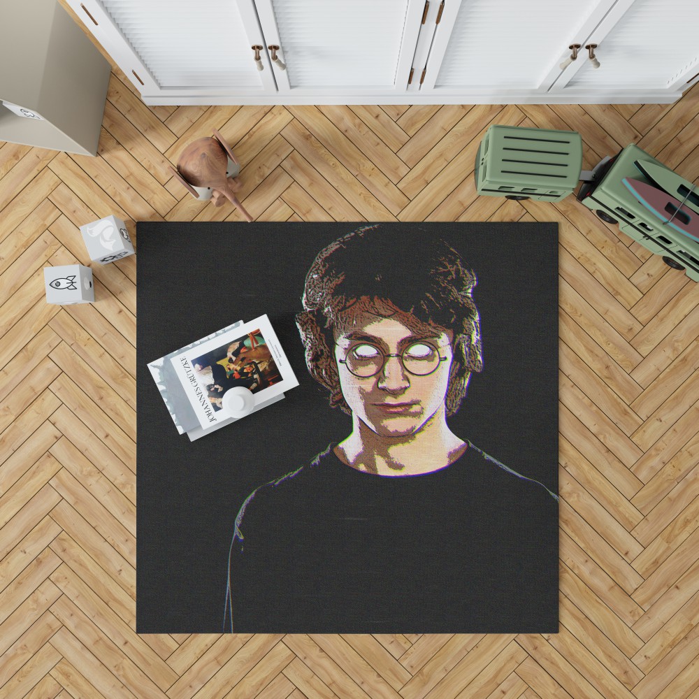 Harry Potter Movie Glitch Art Bedroom Living Room Floor Carpet Rug