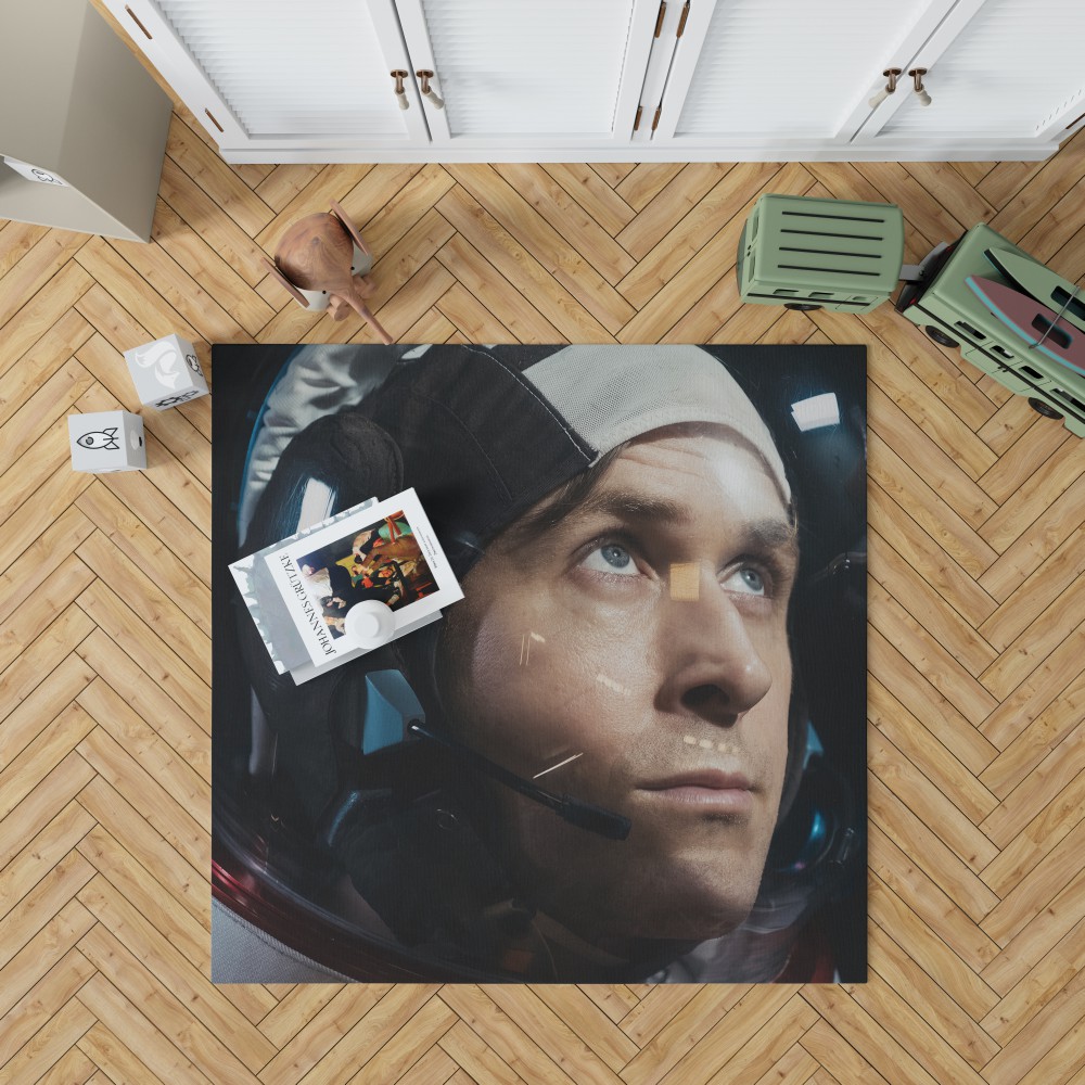 First Man Movie Ryan Gosling Bedroom Living Room Floor Carpet Rug