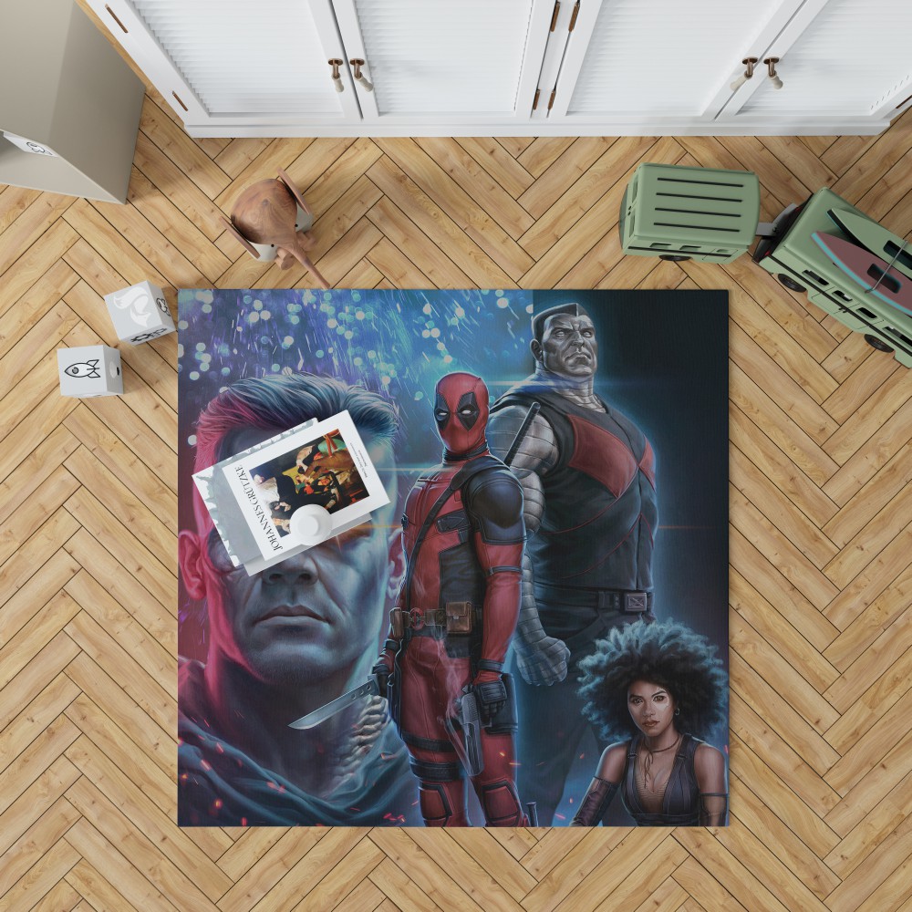 Deadpool 2 Movie Cable Domino Bedroom Living Room Floor Carpet Rug