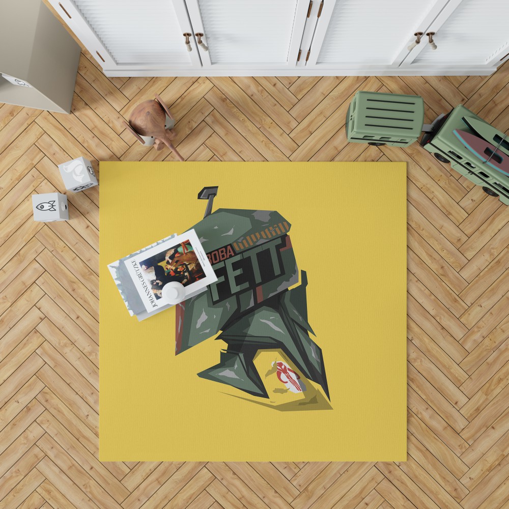 Star Wars Movie Boba Fett Bedroom Living Room Floor Carpet Rug