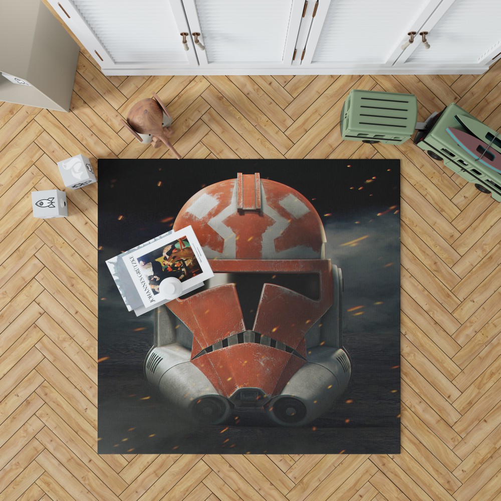 Star Wars The Clone Wars Tv Show Clone Trooper Bedroom Living Room Floor Carpet Rug