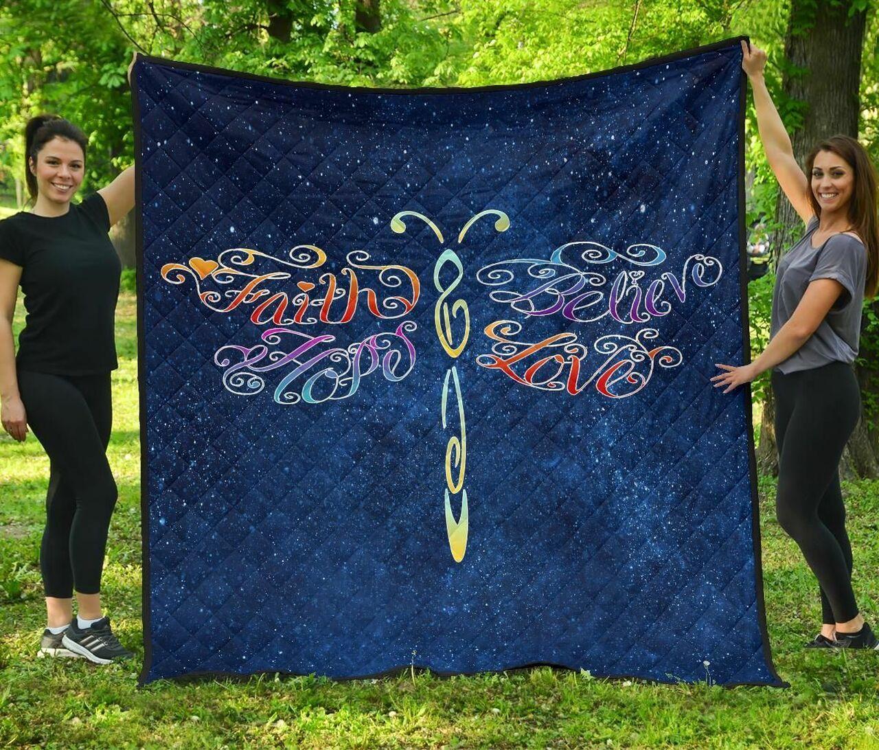 Blue Dragonfly Cl07110011Mdq Quilt Blanket