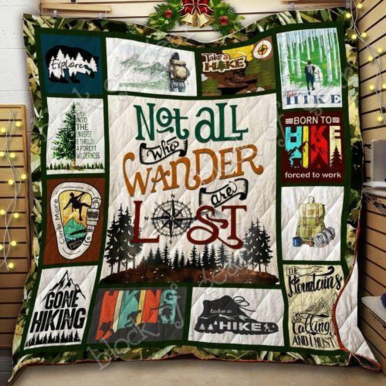 Not All Who Wander Aret Go Hiking Cl08110310Mdq Quilt Blanket
