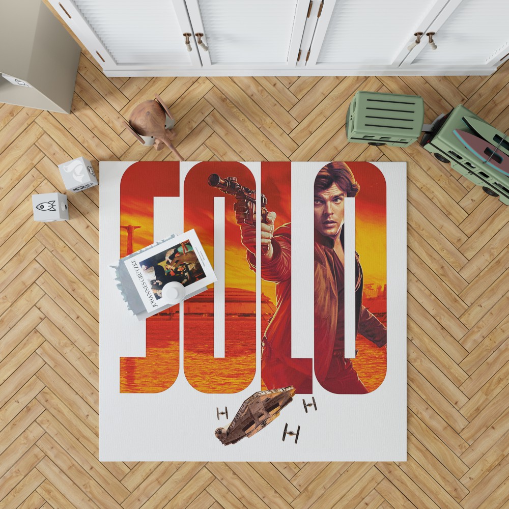 Solo A Star Wars Story Movie Alden Ehrenreich Han Solo Star Wars Bedroom Living Room Floor Carpet Rug