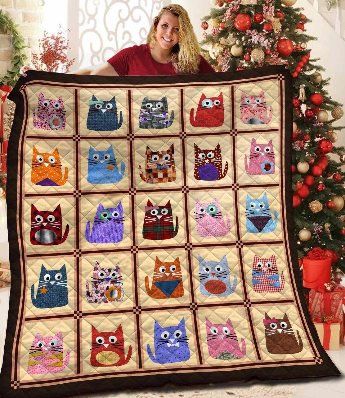 Cat Cla11110023Q Quilt Blanket