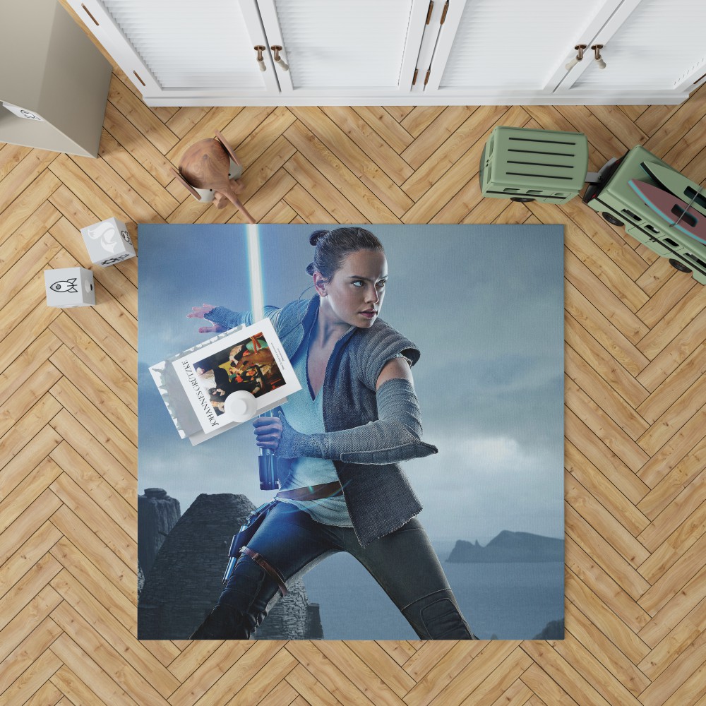 Star Wars The Last Jedi Movie Daisy Ridley Jedi Rey Star Wars Bedroom Living Room Floor Carpet Rug