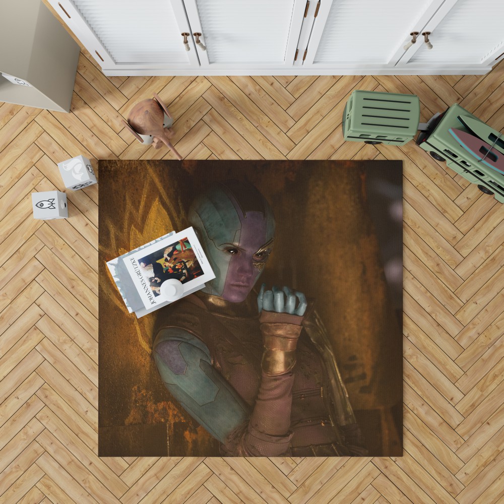 Guardians Of The Galaxy Vol 2 Movie Karen Gillan Nebula Marvel Comics Bedroom Living Room Floor Carpet Rug