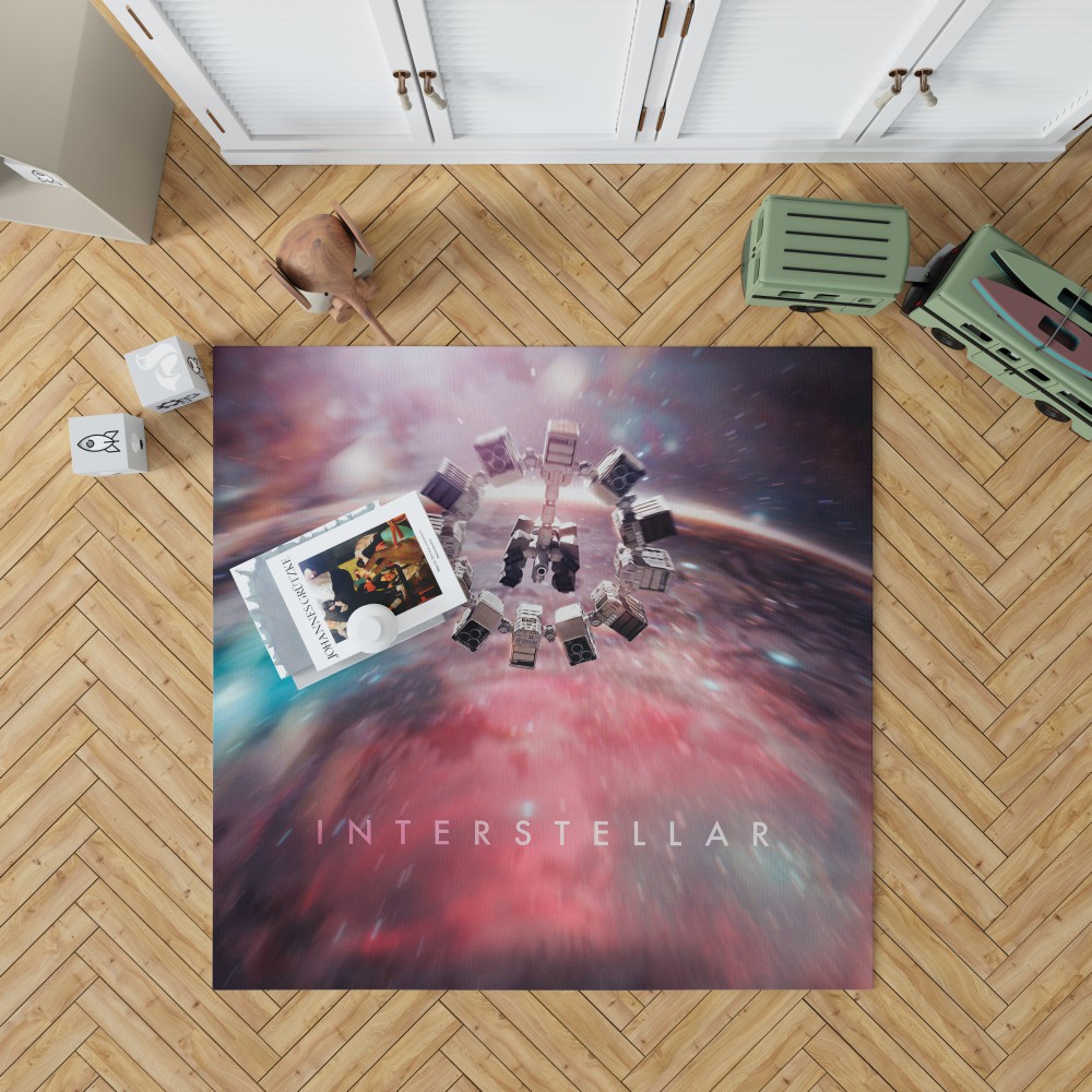 Interstellar Movie Space Bedroom Living Room Floor Carpet Rug