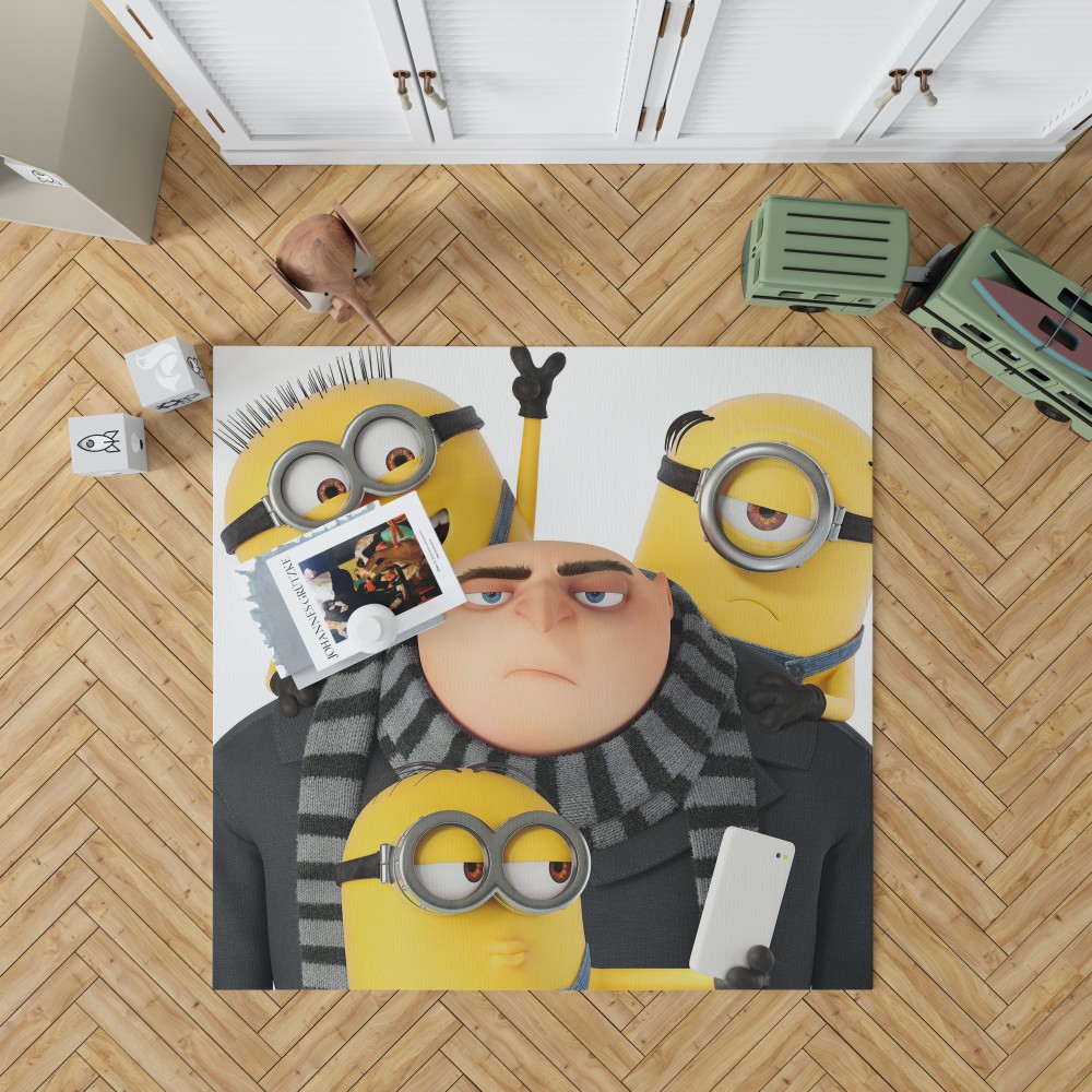 Despicable Me 3 Movie Bob Gru Kevinstuart Bedroom Living Room Floor Carpet Rug