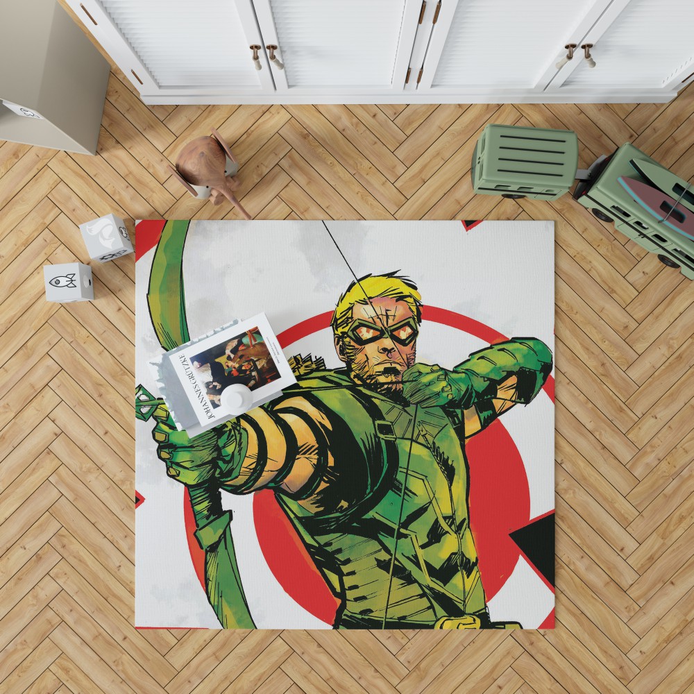 Green Arrow Movie Dc Universe Bedroom Living Room Floor Carpet Rug