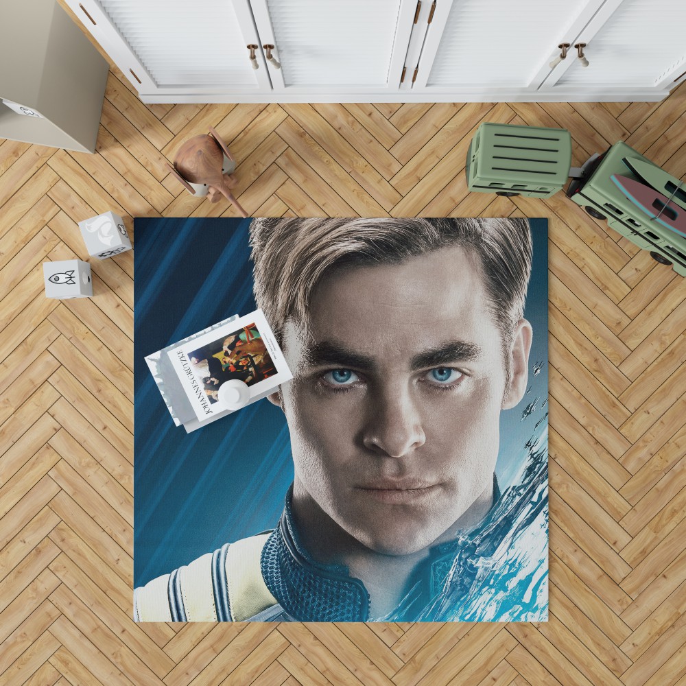 Star Trek Beyond Movie Chris Pine James T Kirk Bedroom Living Room Floor Carpet Rug