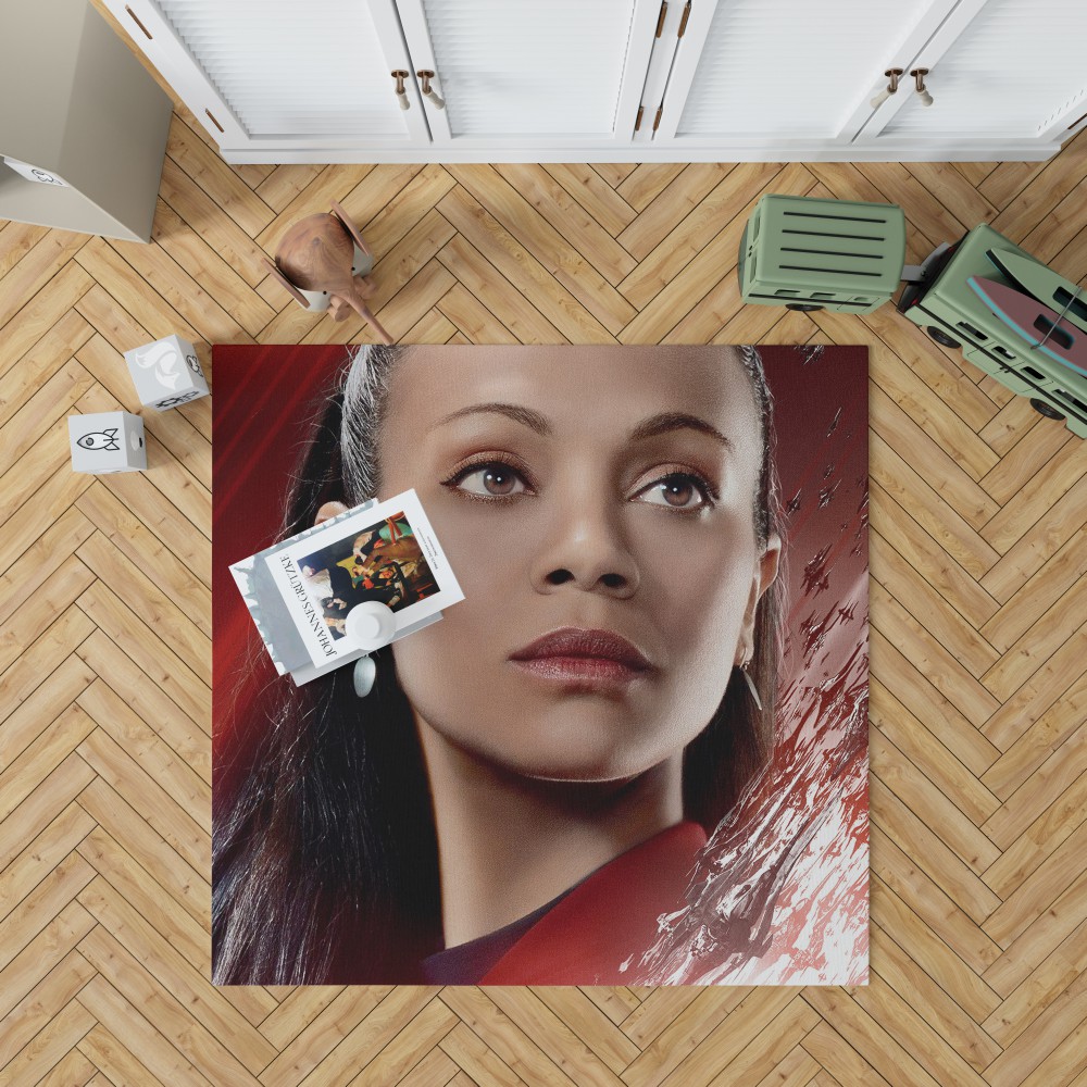 Star Trek Beyond Movie Nyota Uhura Star Trek Beyond Zoe Saldana Bedroom Living Room Floor Carpet Rug