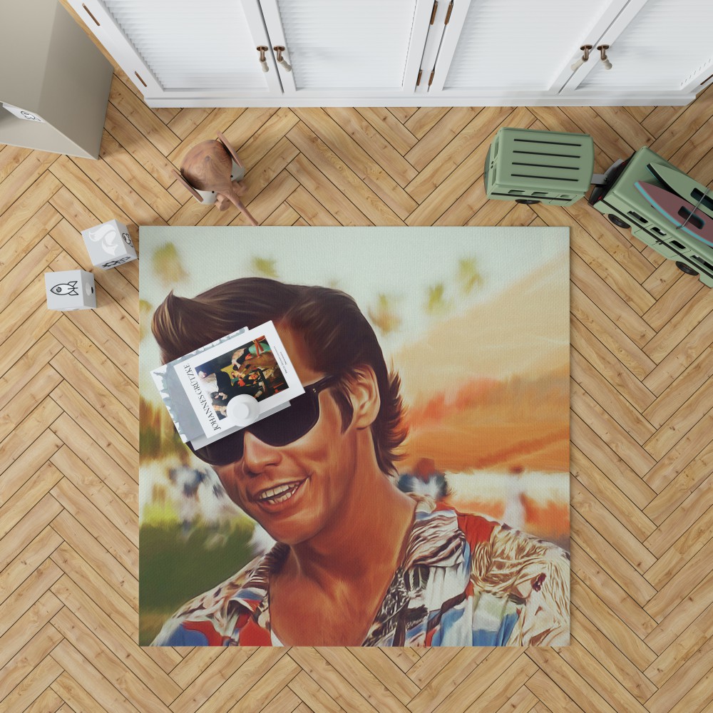 Jim Carrey In Ace Ventura Pet Detective Movie Bedroom Living Room Floor Carpet Rug