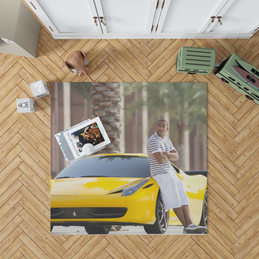 Tej Ludacris In Furious 7 Fast & Furious Movie Bedroom Living Room Floor Carpet Rug