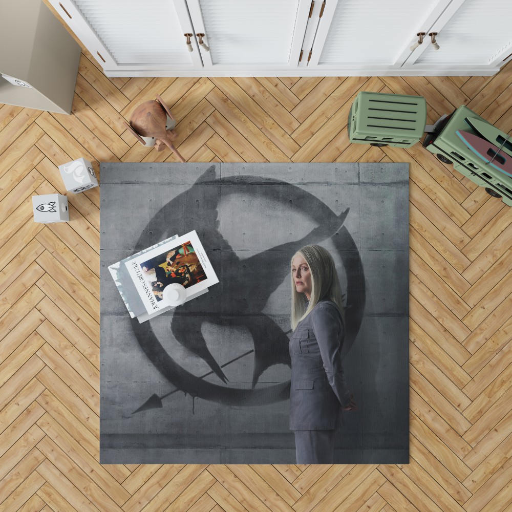 Julianne Moore In The Hunger Games Mockingjay Part 2 Movie Bedroom Living Room Floor Carpet Rug