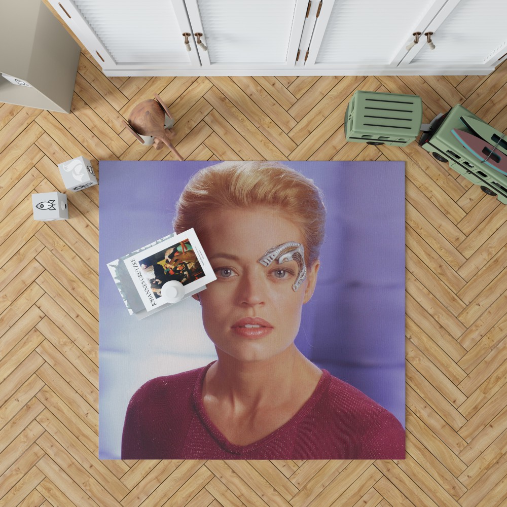 Jeri Ryan In Star Trek Voyager Tv Show Bedroom Living Room Floor Carpet Rug