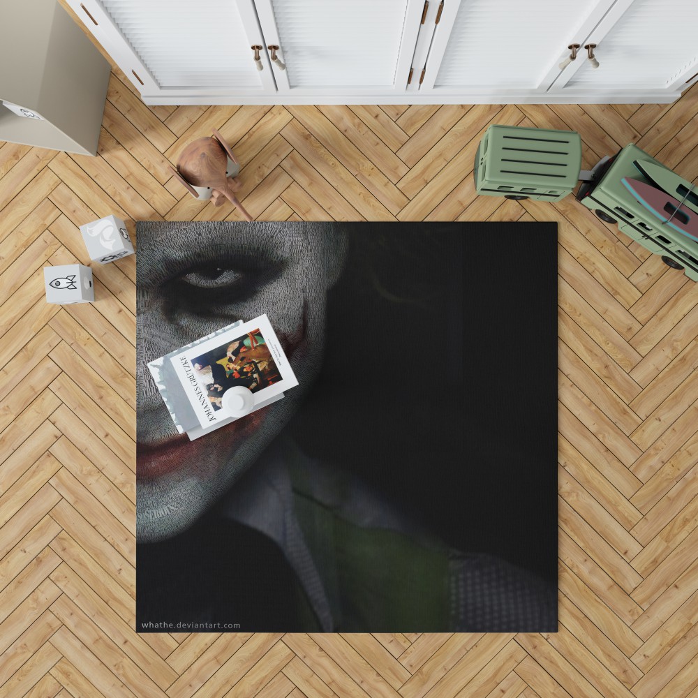 Joker In The Dark Knight Batman Movie Bedroom Living Room Floor Carpet Rug