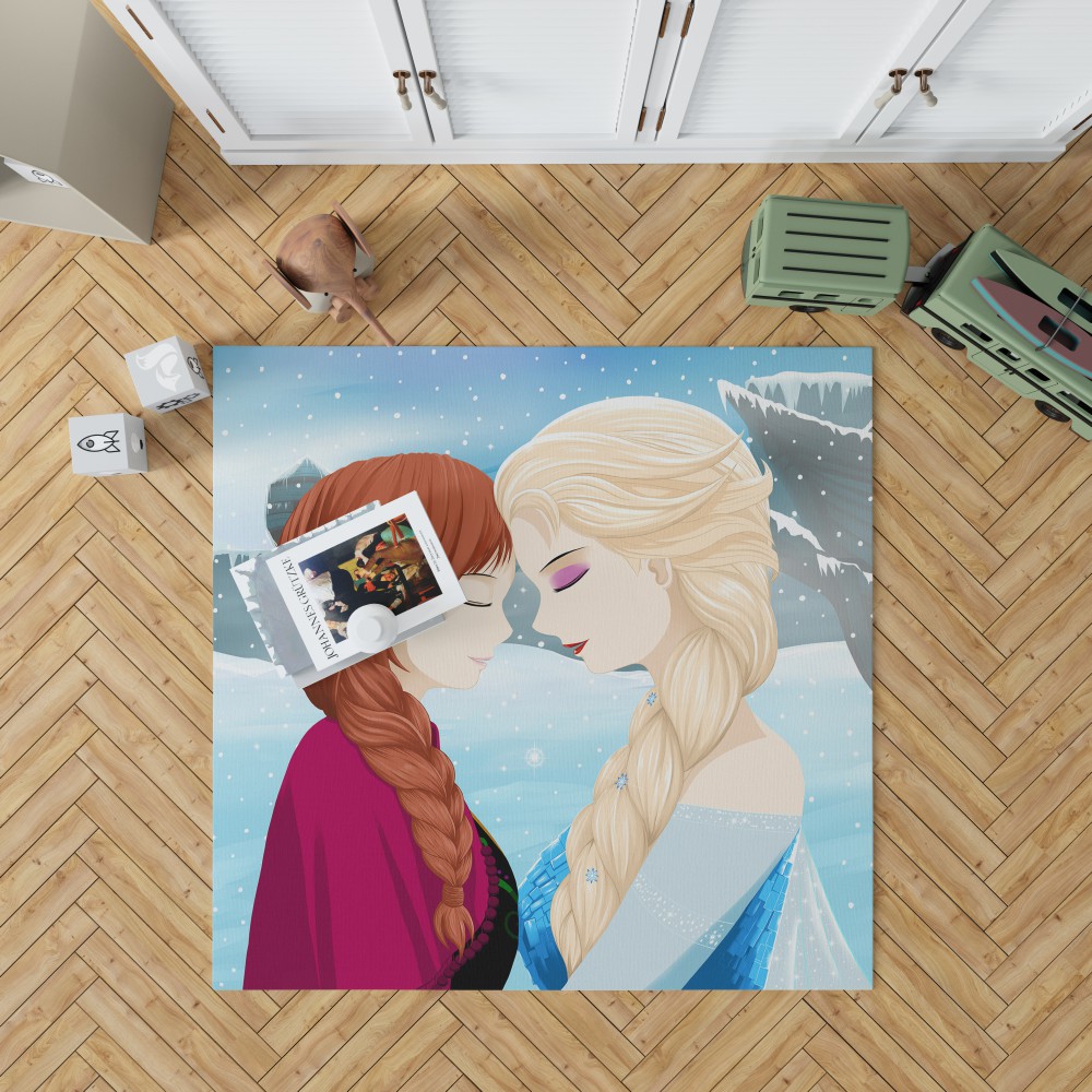 Frozen Movie Anna & Elsa Bedroom Living Room Floor Carpet Rug