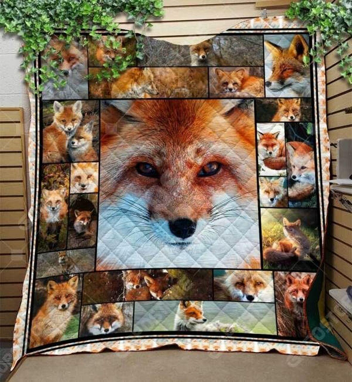 Beautiful Fox Art Cl15110019Mdq Quilt Blanket
