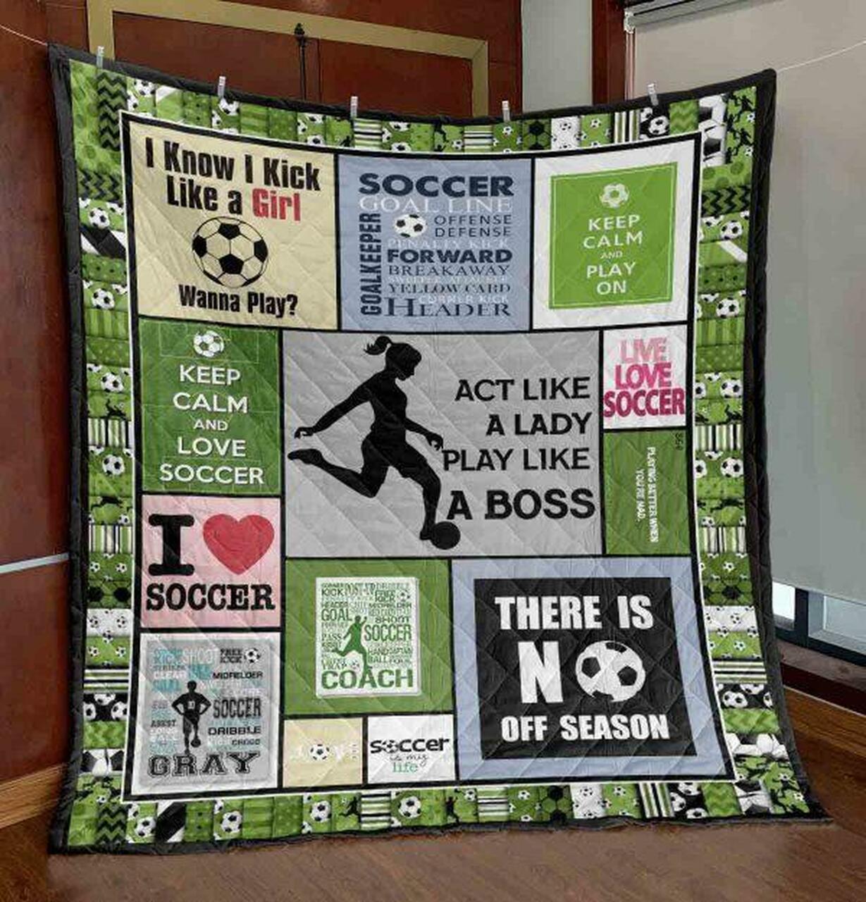 Play Like As Soccer Quilt Blanket Vh09 Quilt