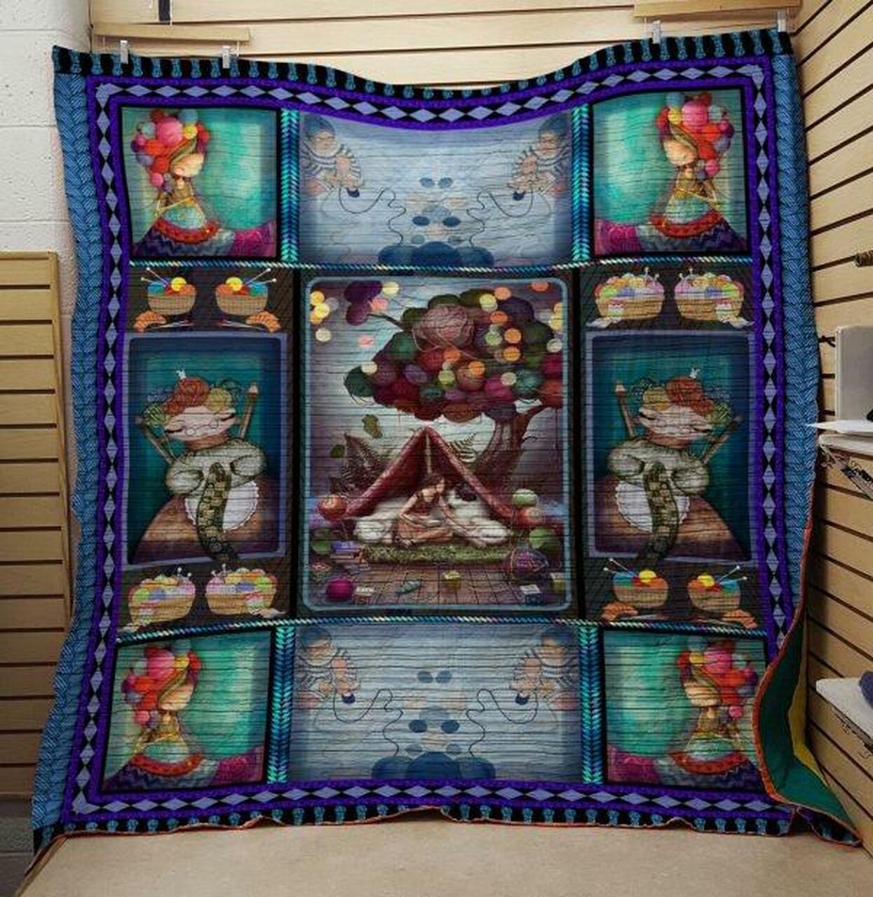 Knitting 203076 Quilt Blanket Quilt