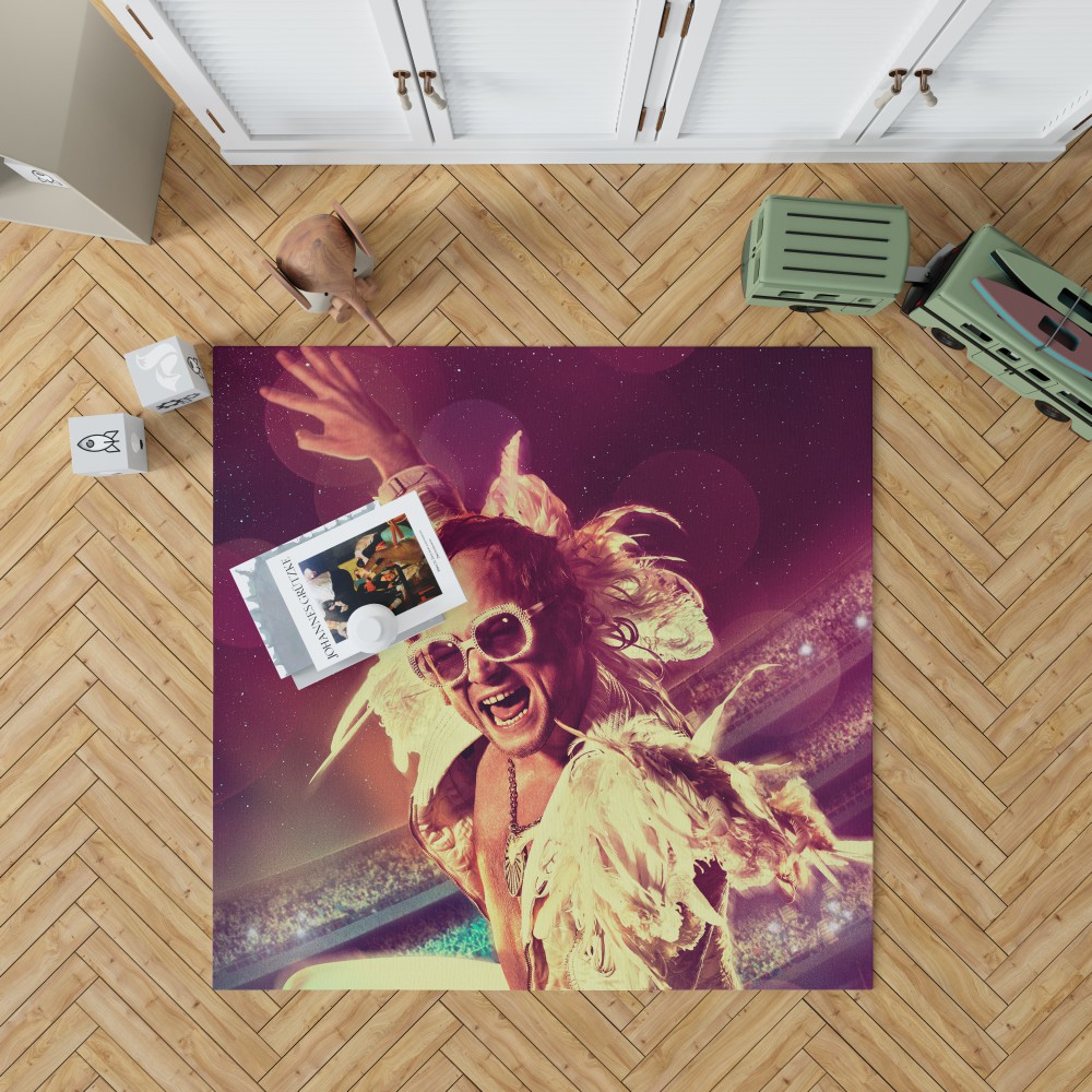 Rocketman Movie Taron Egerton Rocketman Bedroom Living Room Floor Carpet Rug
