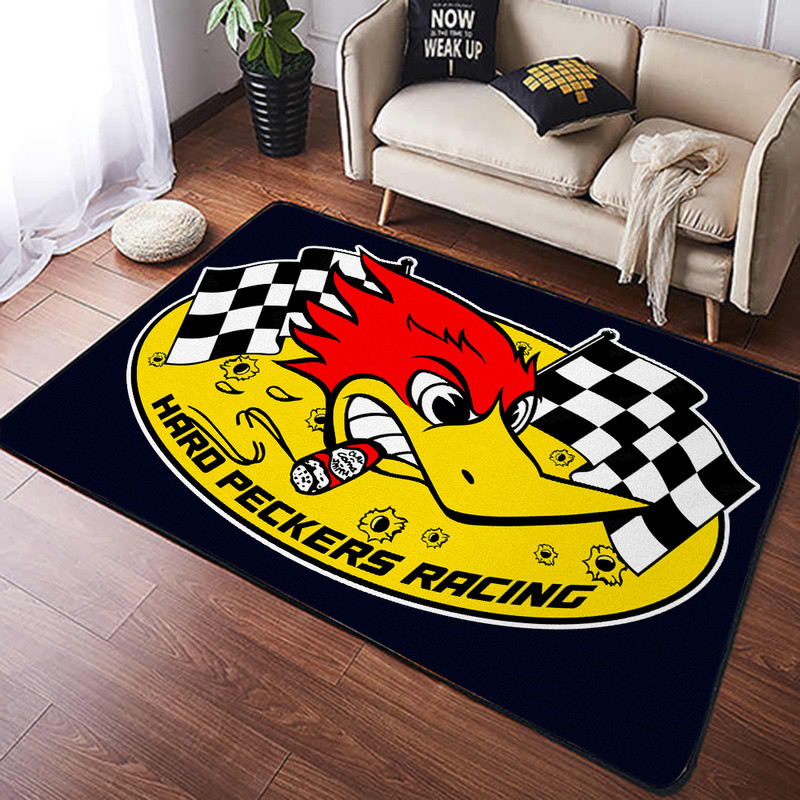 Personalized Hard Peckers Hot Rod Rug