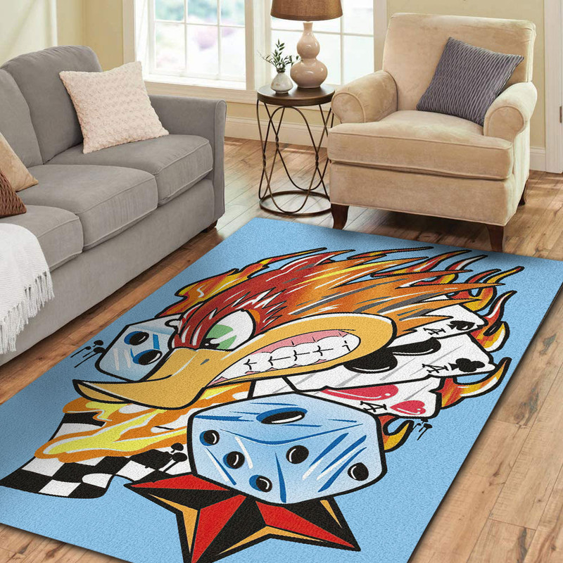 Personalized Woodpecker Hot Rod Area Rug
