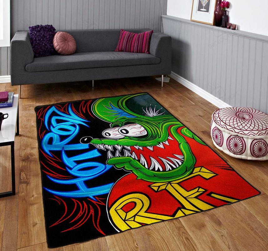 Hot Rod Rat Fink Rug Hot Rod Rug For Garage