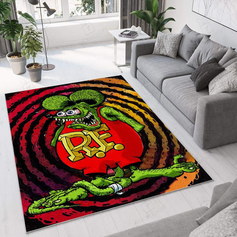 Rat Fink Area Rug Hot Rod Rug For Garage