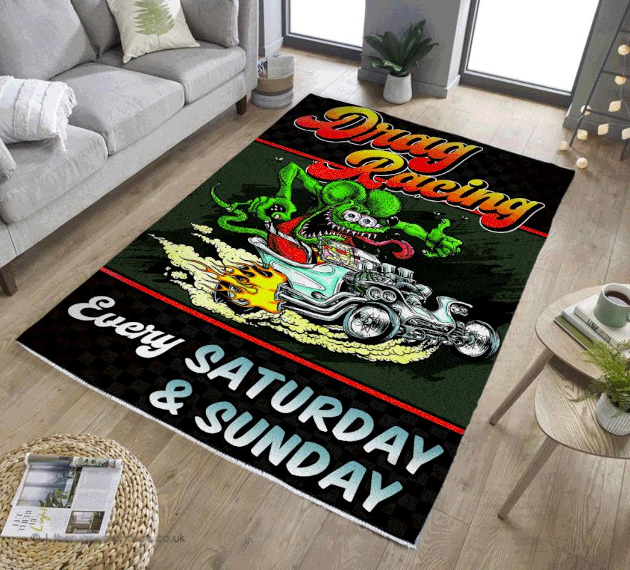 Drag Racing Every Hot Rod Rug For Home Decoration