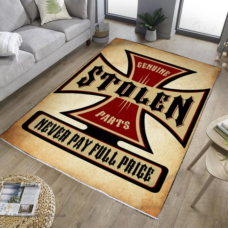 Genuine Stolen Part Hot Rod Garage Rug For Unique Home Decor