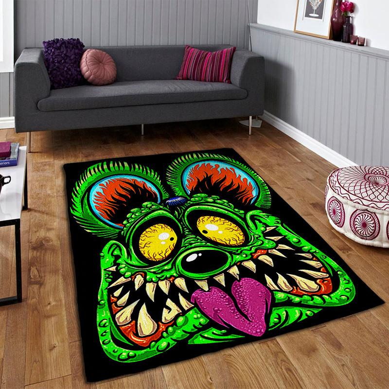 Stay Cool With The Rat Fink Cool Area Rug  Ideal For Living Spaces