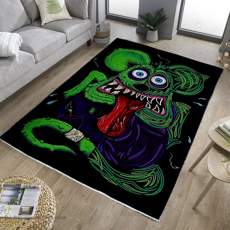 Hot Rod Pin Stripe Rat Rod Rug Hot Rod Rug For Garage
