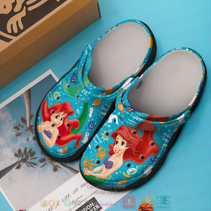 Cronocare Sport Crocs The Little Mermaid Cartoon Crocs Crocband Clogs Shoes