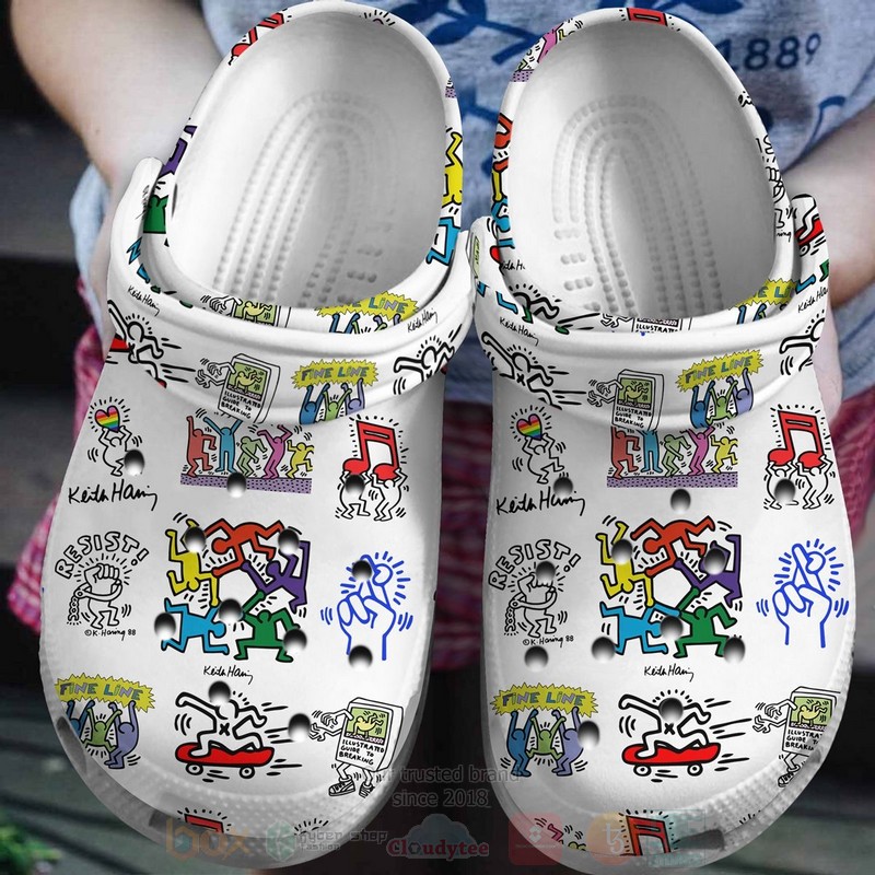 Cronocare Sport Crocs Keith Haring Artist Crocs Crocband Clogs Shoes