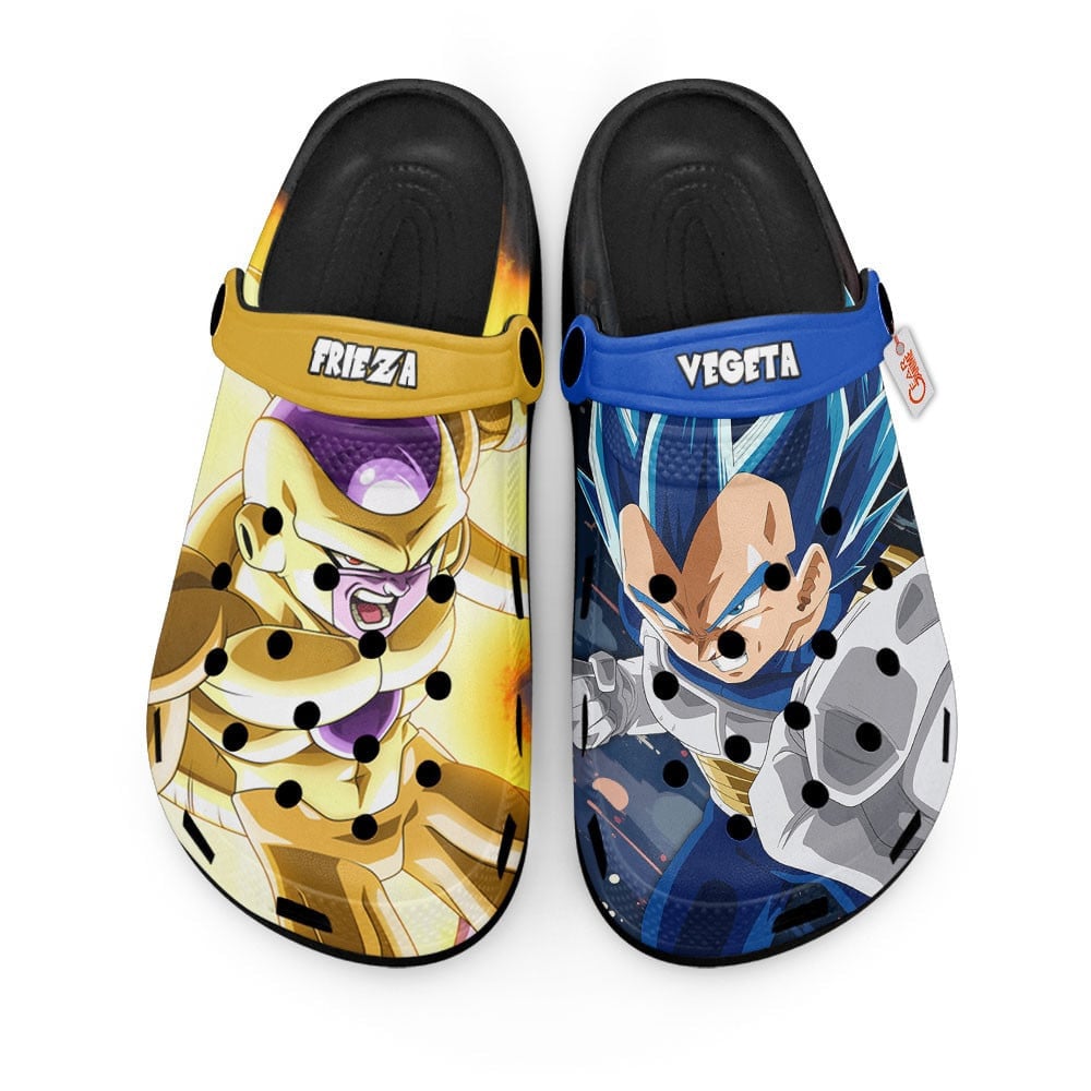 Cronocare Sport Crocs Vegeta Blue vs Golden Frieza Dragon Ball Anime Crocs Crocband Clogs Shoes