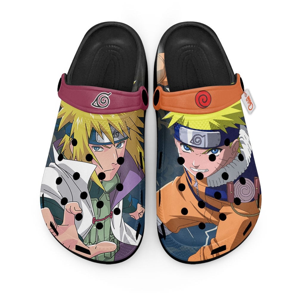 Cronocare Sport Crocs Uzumaki Naruto and Minato Namikaze Naruto Shippuden Anime Crocs Crocband Clogs Shoes