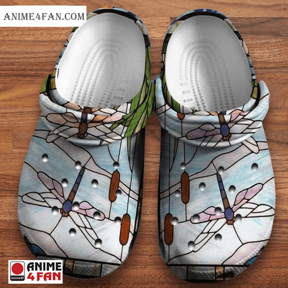 Cronocare Sport Crocs Art Glass Dragonfly Crocs Crocband Clogs Shoes
